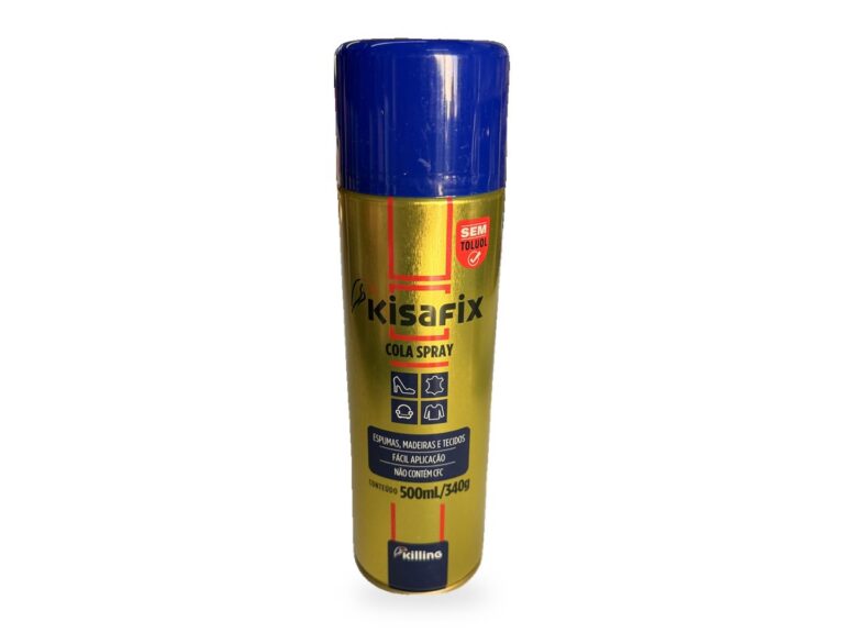 Lata de Cola Spray Kisafix 500 mL / 340 g sem toluol